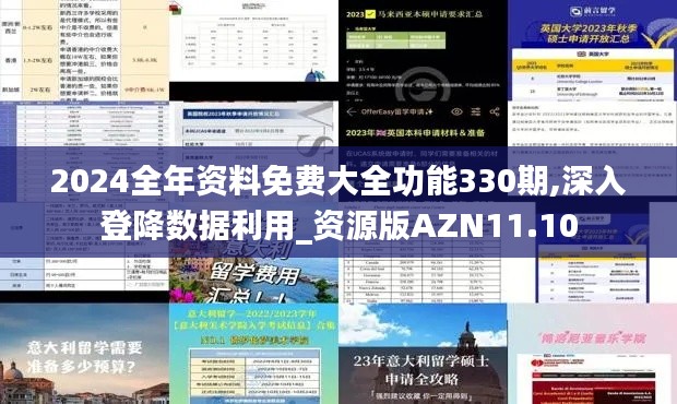 2024全年资料免费大全功能330期,深入登降数据利用_资源版AZN11.10