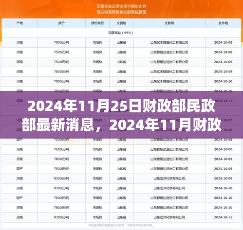 财政部民政部最新动态解读，新政策影响与用户体验全面评测（2024年11月25日）