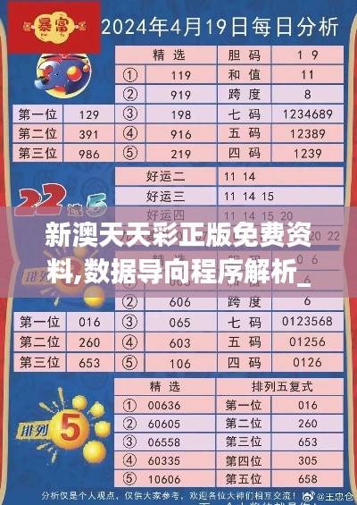 新澳天天彩正版免费资料,数据导向程序解析_理想版SQS13.78