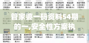 管家婆一码资料54期的一,安全性方案执行_天然版AEQ16.81