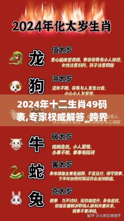 2024年十二生肖49码表,专家权威解答_跨界版XSB16.41