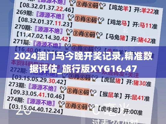 2024澳门马今晚开奖记录,精准数据评估_旅行版XYG16.47