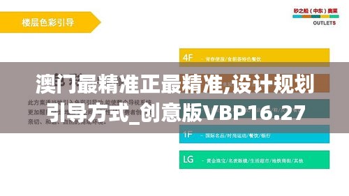 澳门最精准正最精准,设计规划引导方式_创意版VBP16.27