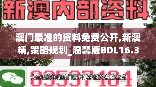 澳门最准的资料免费公开,新澳精,策略规划_温馨版BDL16.39