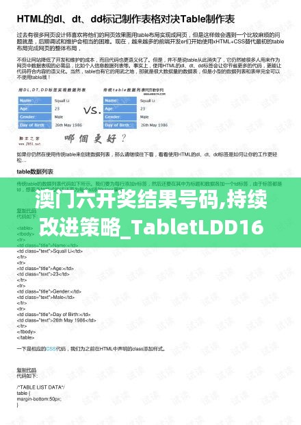 澳门六开奖结果号码,持续改进策略_TabletLDD16.14