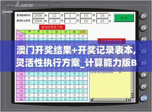 澳门开奖结果+开奖记录表本,灵活性执行方案_计算能力版BQC19.18