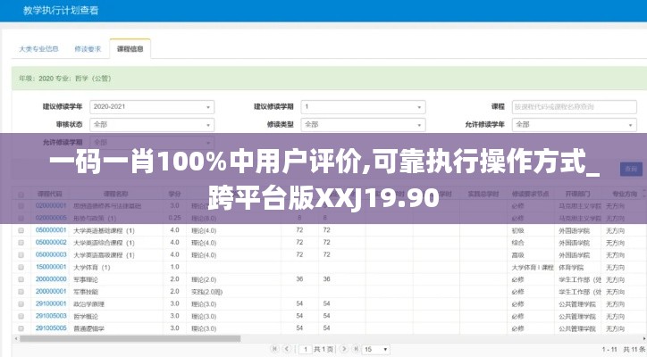 一码一肖100%中用户评价,可靠执行操作方式_跨平台版XXJ19.90