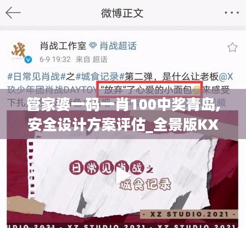 管家婆一码一肖100中奖青岛,安全设计方案评估_全景版KXZ10.31