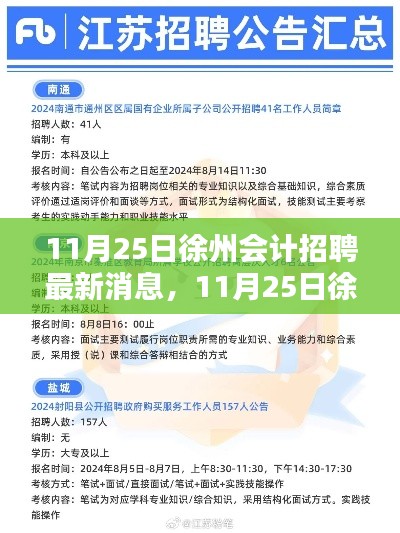 徐州会计招聘最新消息，行业趋势与求职指南发布