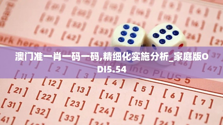 澳门准一肖一码一码,精细化实施分析_家庭版ODI5.54