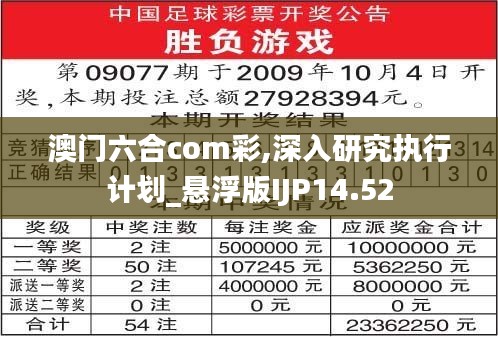 澳门六合com彩,深入研究执行计划_悬浮版IJP14.52