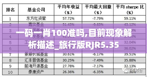 一码一肖100准吗,目前现象解析描述_旅行版RJR5.35