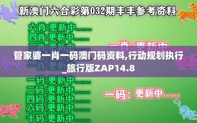 管家婆一肖一码澳门码资料,行动规划执行_旅行版ZAP14.8