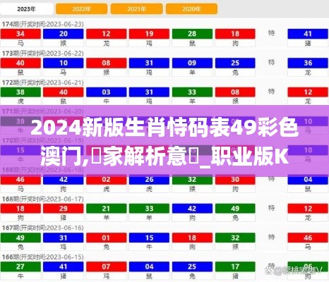 2024新版生肖恃码表49彩色澳门,專家解析意見_职业版KDW18.96