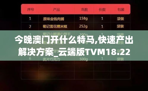 今晚澳门开什么特马,快速产出解决方案_云端版TVM18.22