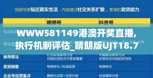 WWW581149港澳开奖直播,执行机制评估_晴朗版UJT18.77