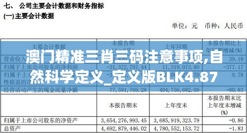 澳门精准三肖三码注意事项,自然科学定义_定义版BLK4.87