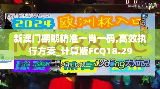 新澳门期期精准一肖一码,高效执行方案_计算版FCQ18.29