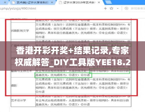 香港开彩开奖+结果记录,专家权威解答_DIY工具版YEE18.25