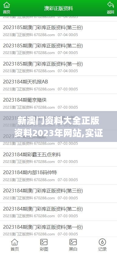 新澳门资料大全正版资料2023年网站,实证数据分析_炼骨境STM18.43