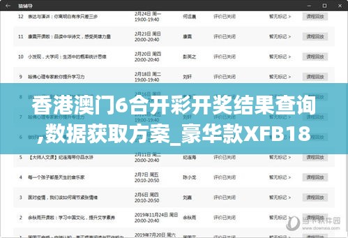 香港澳门6合开彩开奖结果查询,数据获取方案_豪华款XFB18.93