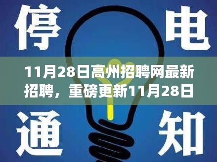 11月28日高州招聘网最新招聘信息大揭秘，理想职位等你来挑战！