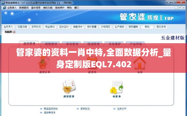 管家婆的资料一肖中特,全面数据分析_量身定制版EQL7.402