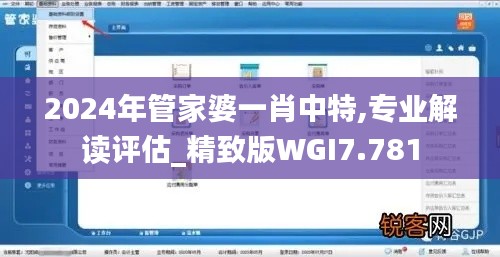 2024年管家婆一肖中特,专业解读评估_精致版WGI7.781