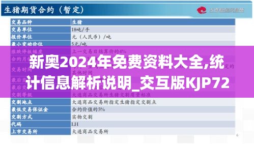 新奥2024年免费资料大全,统计信息解析说明_交互版KJP72.846