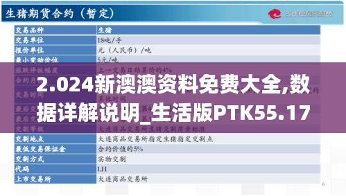 2.024新澳澳资料免费大全,数据详解说明_生活版PTK55.174