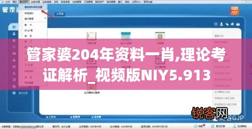 管家婆204年资料一肖,理论考证解析_视频版NIY5.913