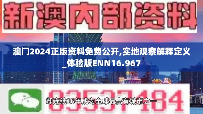 澳门2024正版资料免费公开,实地观察解释定义_体验版ENN16.967