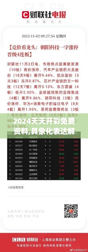 2024天天开彩免费资料,具象化表达解说_交互版DHF69.177