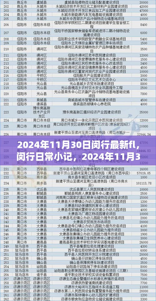 闵行日常小记，温馨时光下的闵行最新动态 2024年11月30日