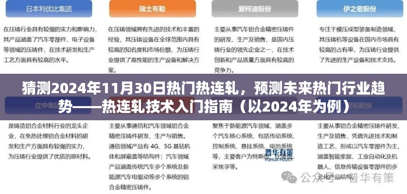 猜测2024年11月30日热门热连轧，预测未来热门行业趋势——热连轧技术入门指南（以2024年为例）