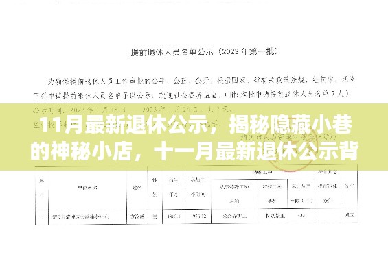 揭秘隐藏小巷的神秘小店，十一月最新退休公示背后的故事