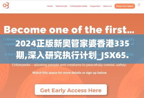 2024正版新奥管家婆香港335期,深入研究执行计划_JSX65.177精选版