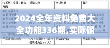 2024全年资料免费大全功能336期,实际确凿数据解析统计_STS78.817强劲版