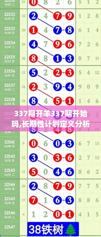 337期开羊337期开始吗,长期性计划定义分析_QHD65.392-9