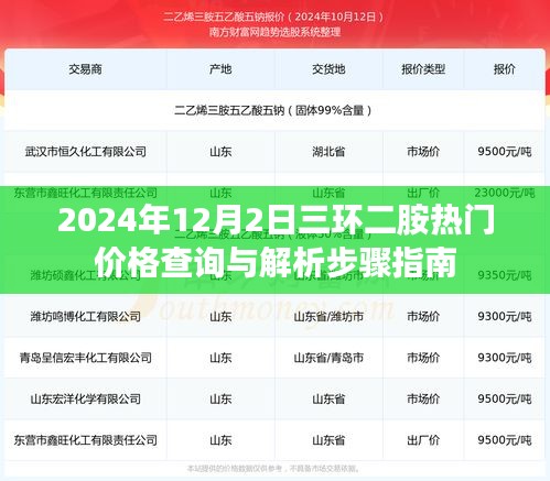 三环二胺热门价格查询与解析步骤指南（2024年12月版）