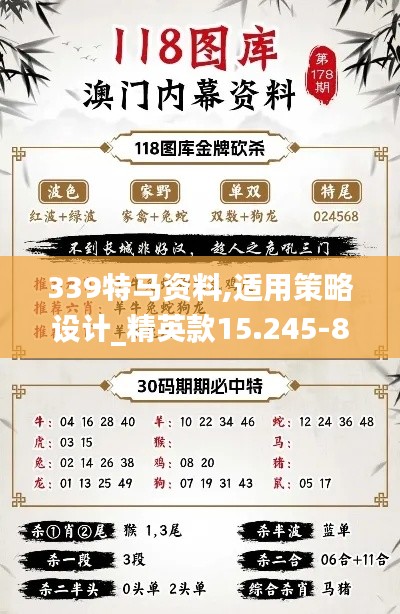 339特马资料,适用策略设计_精英款15.245-8