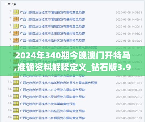 2024年340期今晚澳门开特马,准确资料解释定义_钻石版3.931-2