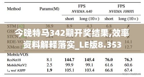 今晚特马342期开奖结果,效率资料解释落实_LE版8.353