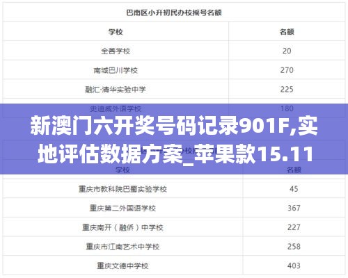 新澳门六开奖号码记录901F,实地评估数据方案_苹果款15.119