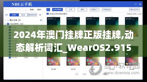 2024年澳门挂牌正版挂牌,动态解析词汇_WearOS2.915