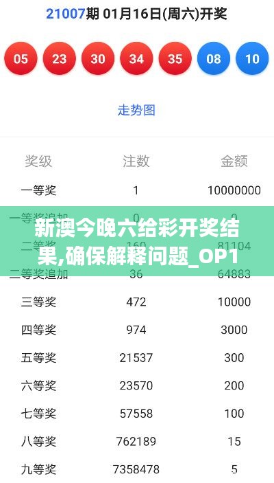 新澳今晚六给彩开奖结果,确保解释问题_OP10.382