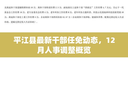 平江县最新干部任免动态，12月人事调整全面概览