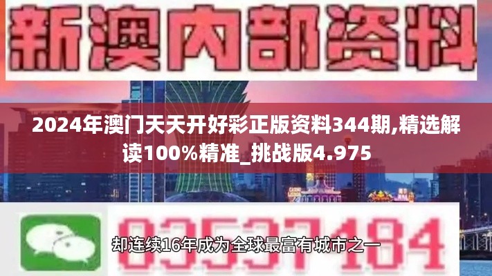 2024年澳门天天开好彩正版资料344期,精选解读100%精准_挑战版4.975