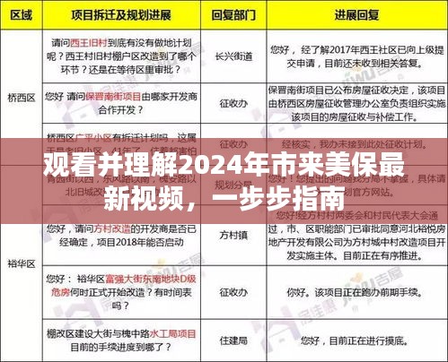 观看指南，2024年市来美保最新视频详解一步步操作指南