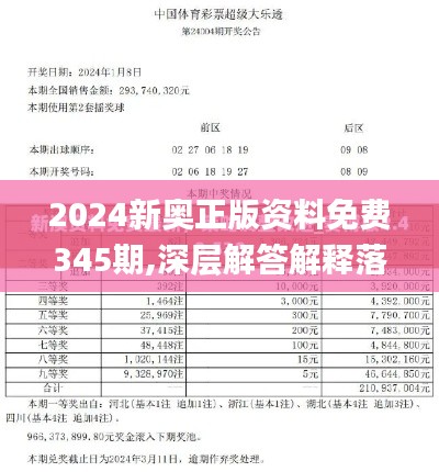 2024新奥正版资料免费345期,深层解答解释落实_网页版4.229